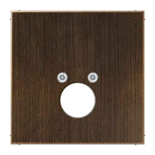 Накладка на аудиорозетку JUNG LS METAL, античная латунь