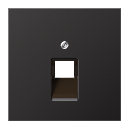 Накладка на розетку информационную JUNG LS METAL, темный алюминий