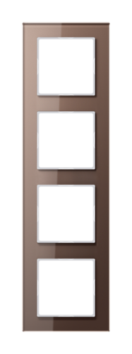 Рамка 4 поста JUNG A CREATION, мокко