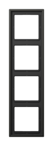 Рамка 4 поста JUNG LS METAL, антрацит