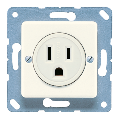 Розетка JUNG US-NEMA, скрытый монтаж, слоновая кость