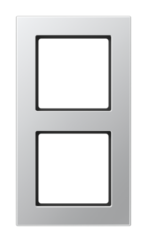 Рамка 2 поста JUNG A 550, алюминий