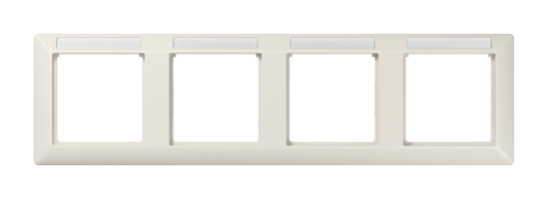 Рамка 4 поста JUNG AS 500, горизонтальная, слоновая кость