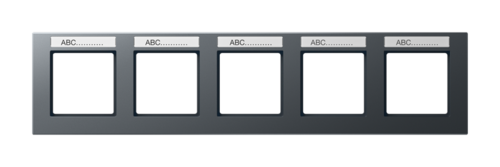 Рамка 5 постов JUNG A CREATION, антрацит