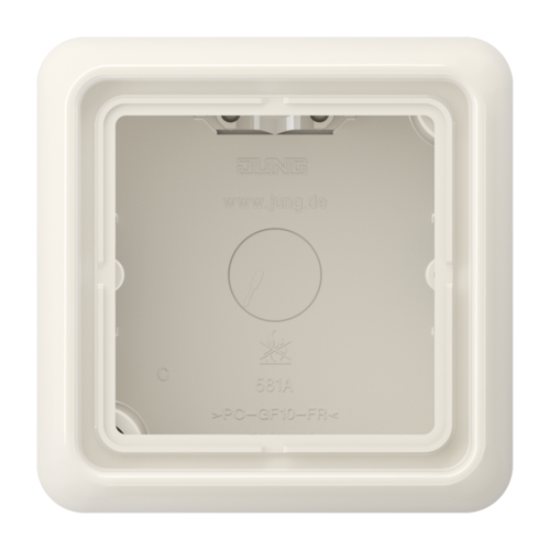 CD500 Коробка 1-ная для накладного монтажа,беж.