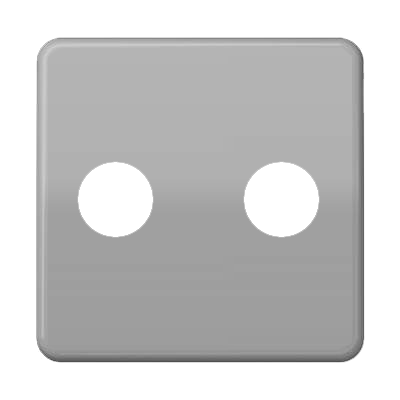 Крышка для телевизионной розетки; серая