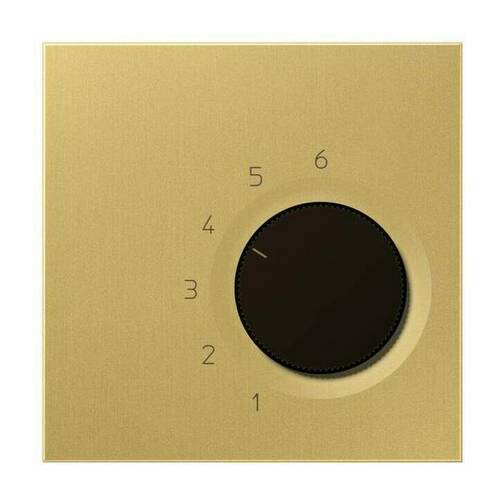 Терморегулятор Jung LS METAL, механический, латунь, TRME246C