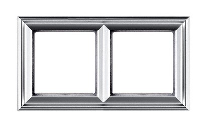 Рамка 2 поста JUNG ECO PROFI, алюминий