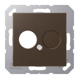 Накладка на аудиорозетку JUNG А-СЕРИЯ, мокко