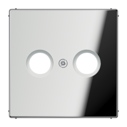 Накладка на розетку телевизионную JUNG LS METAL, хром