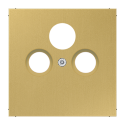 Накладка на розетку телевизионную JUNG LS METAL, латунь