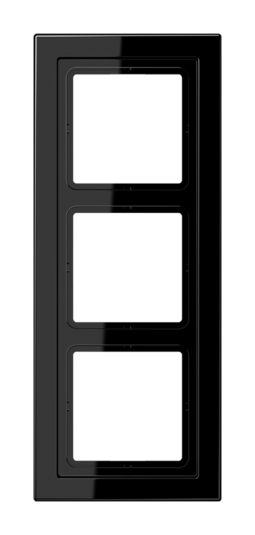 Рамка 3 поста JUNG LS DESIGN, черный