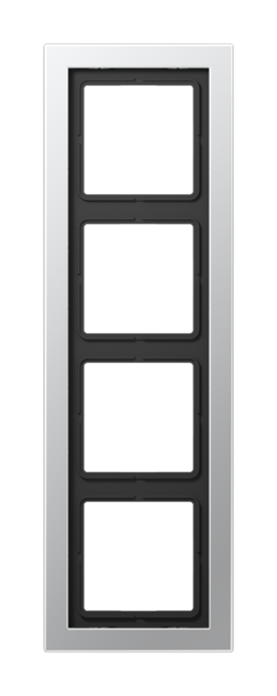 Рамка 4 поста JUNG LS DESIGN, алюминий