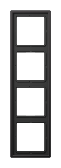 Рамка 4 поста JUNG LS METAL, темный алюминий