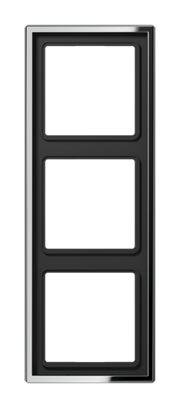 Рамка 3 поста JUNG LS METAL, хром