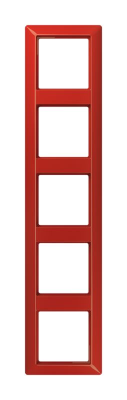 Рамка 5 постов JUNG AS 500, красный