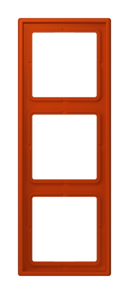 Рамка 3 поста JUNG LS 990, rouge vermillon 59
