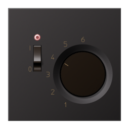 Термостат комнатный JUNG LS METAL, антрацит