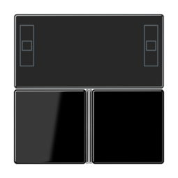 JUNG KNX Черный Набор накладок для комнатного регулятора