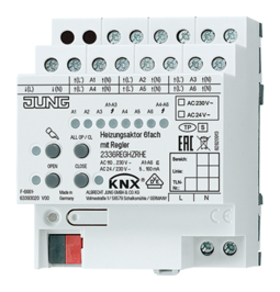 JUNG KNX Регулятор отопления, 6 каналов с регулятором