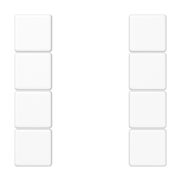 JUNG Белый Комплект накладок 4гр