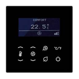 Терморегулятор Jung LS 990, с дисплеем, электронный, черный, TRDLS9248SW