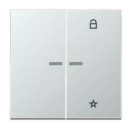 Накладка на жалюзийный выключатель Jung LS METAL, алюминий, AL1701